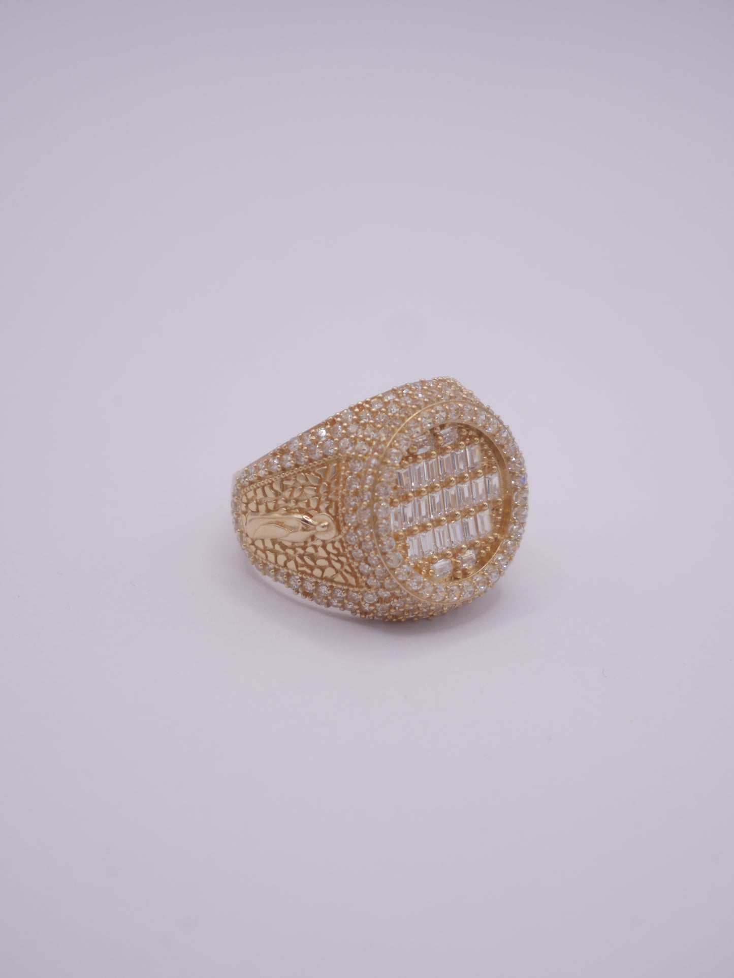 New 14K CZ Round Gold Ring I.J™