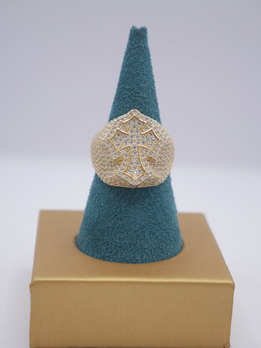 New 14K CZ Cross Ring I.J™