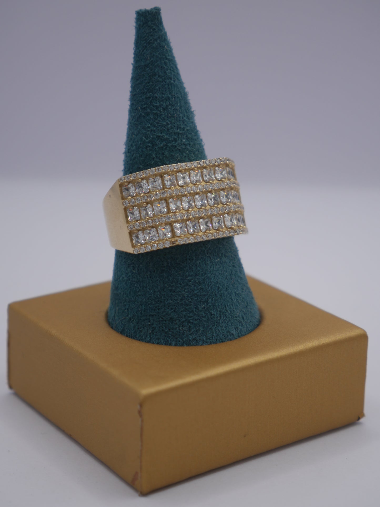 New 14K CZ Exclusive Gold Ring I.J™