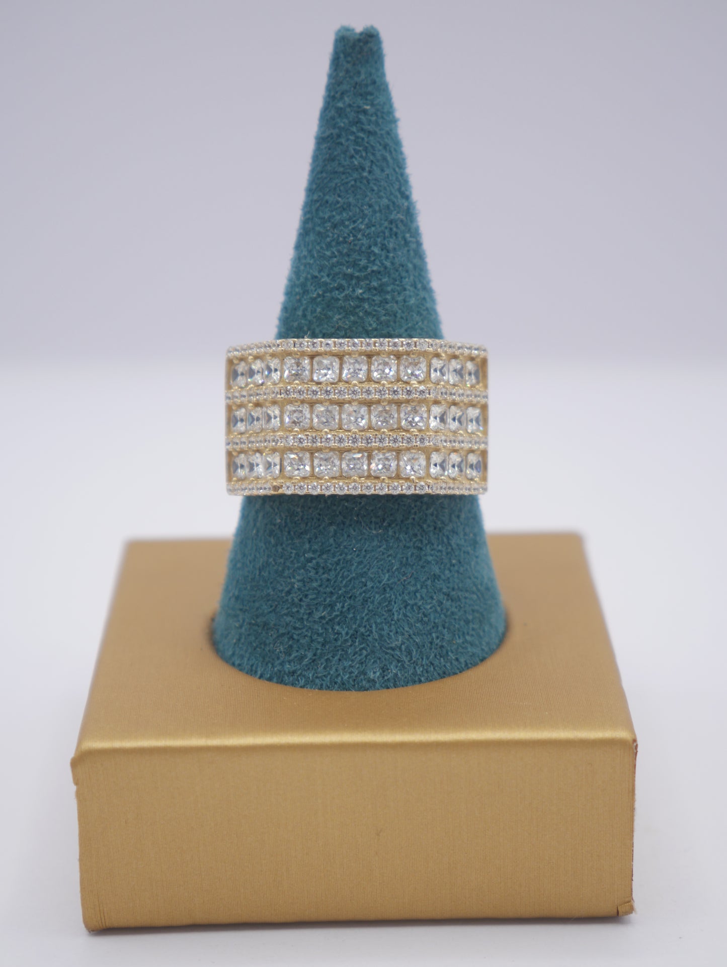 New 14K CZ Exclusive Gold Ring I.J™