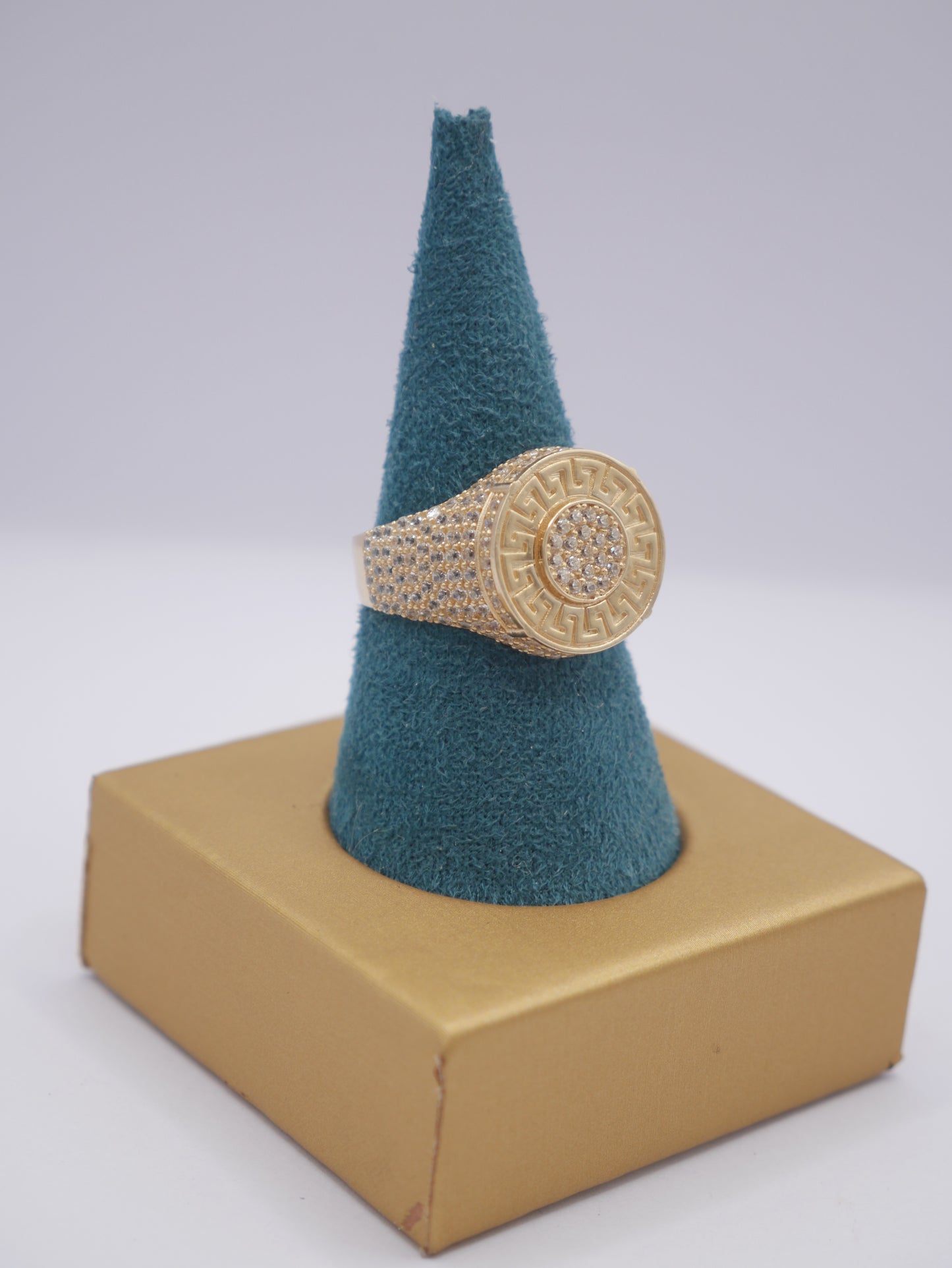 New 14K CZ Round Gold Ring I.J™