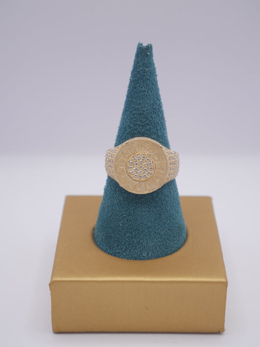 New 14K CZ Round Gold Ring I.J™