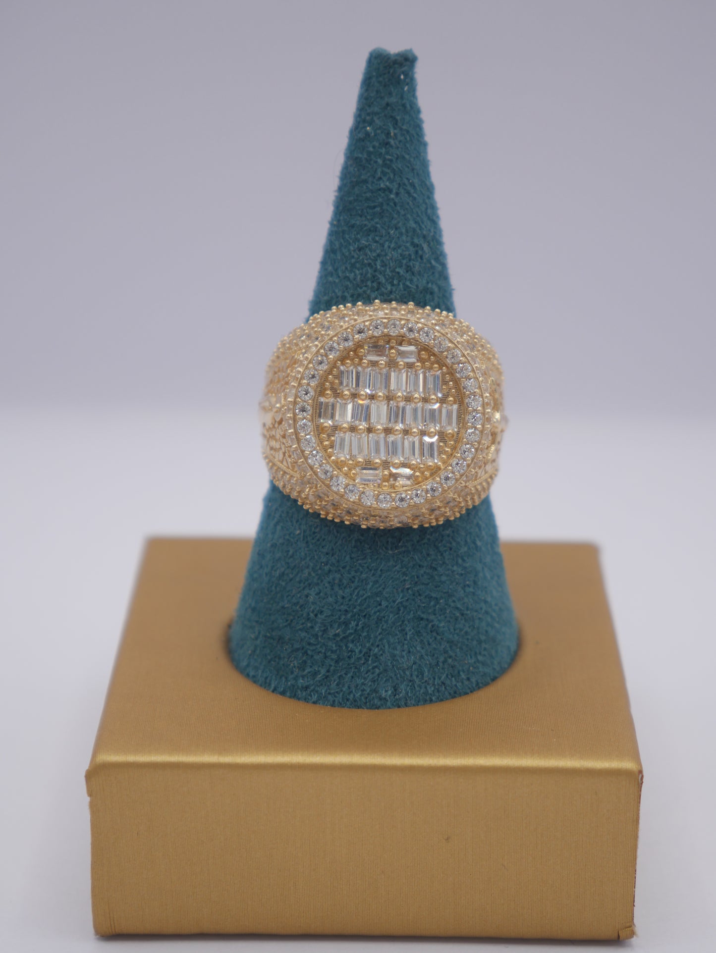 New 14K CZ Round Gold Ring I.J™