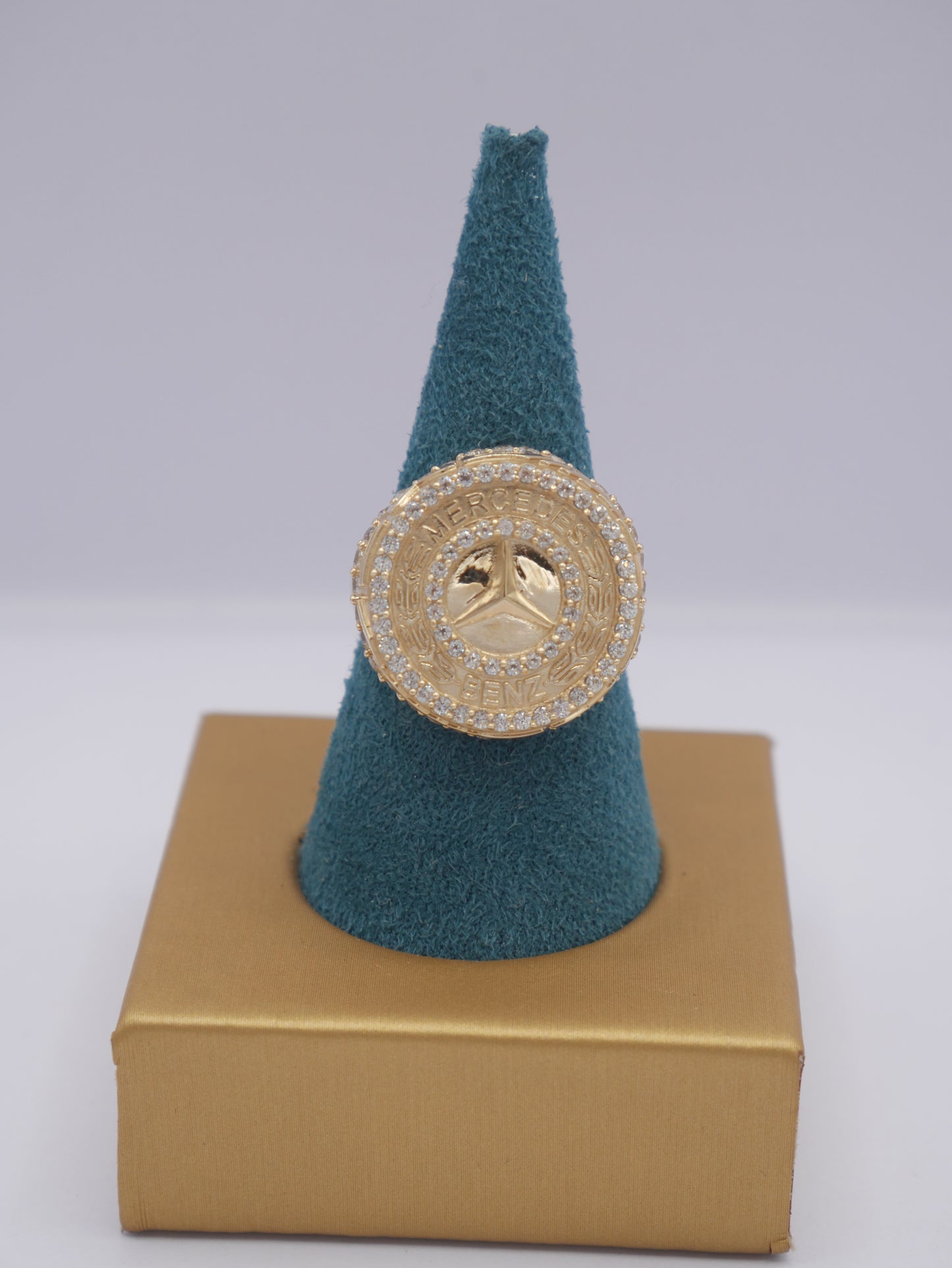 New 14K CZ Round Gold Ring I.J™