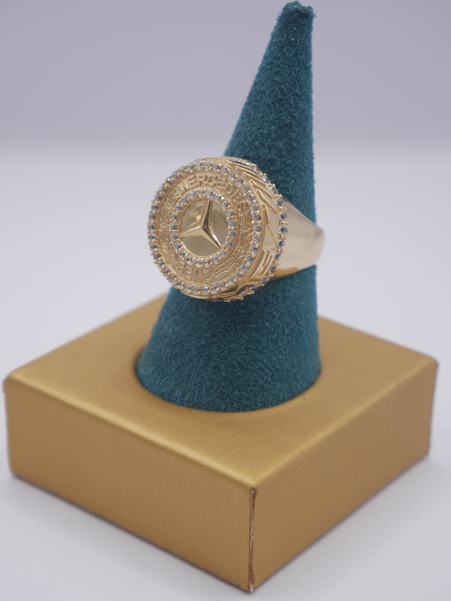 New 14K CZ Round Gold Ring I.J™