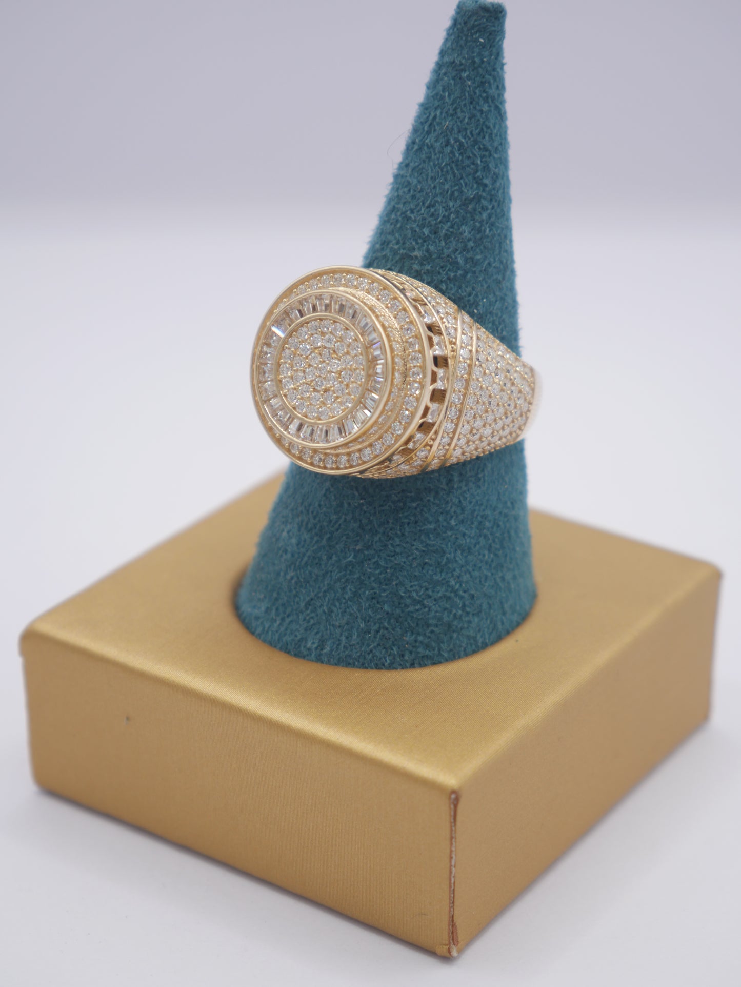 New 14K CZ Round Gold Ring I.J™