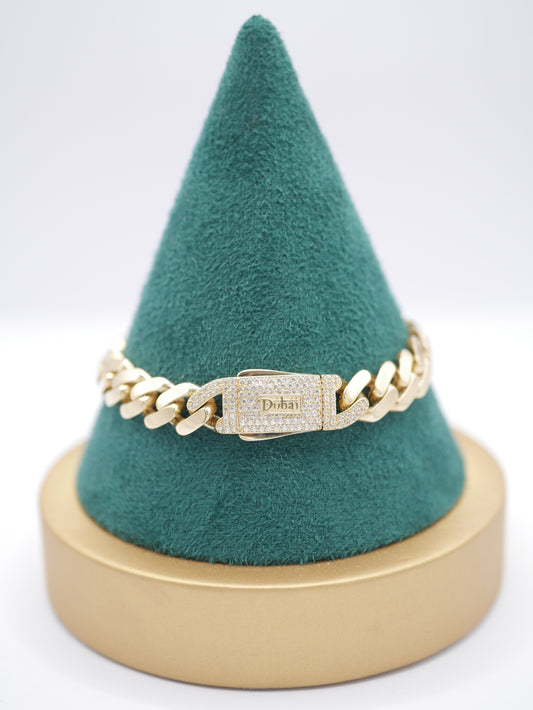 New 14k Dubai Bracelet Cz I.J™